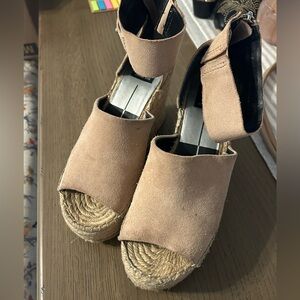 Dolce Vita Tan Suede Wedge Sandals